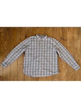 Vineyard Vines Men’s XL Check Plaid Button Down Shirt Burgundy Navy